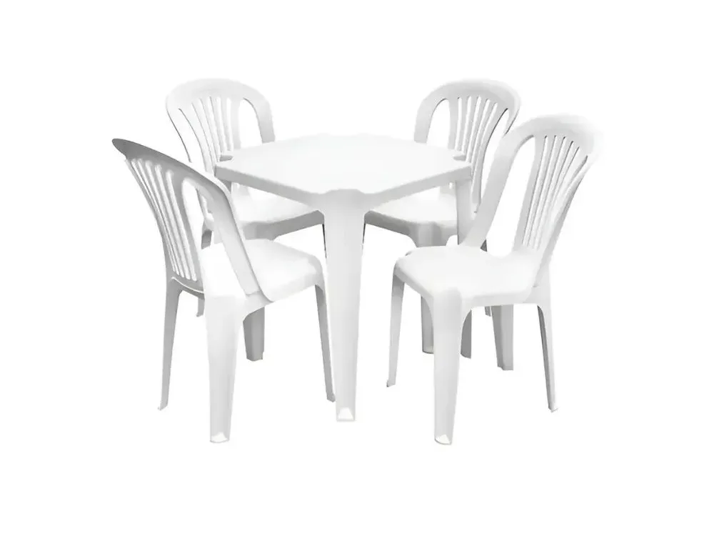 Jogo de mesa com 4 cadeiras